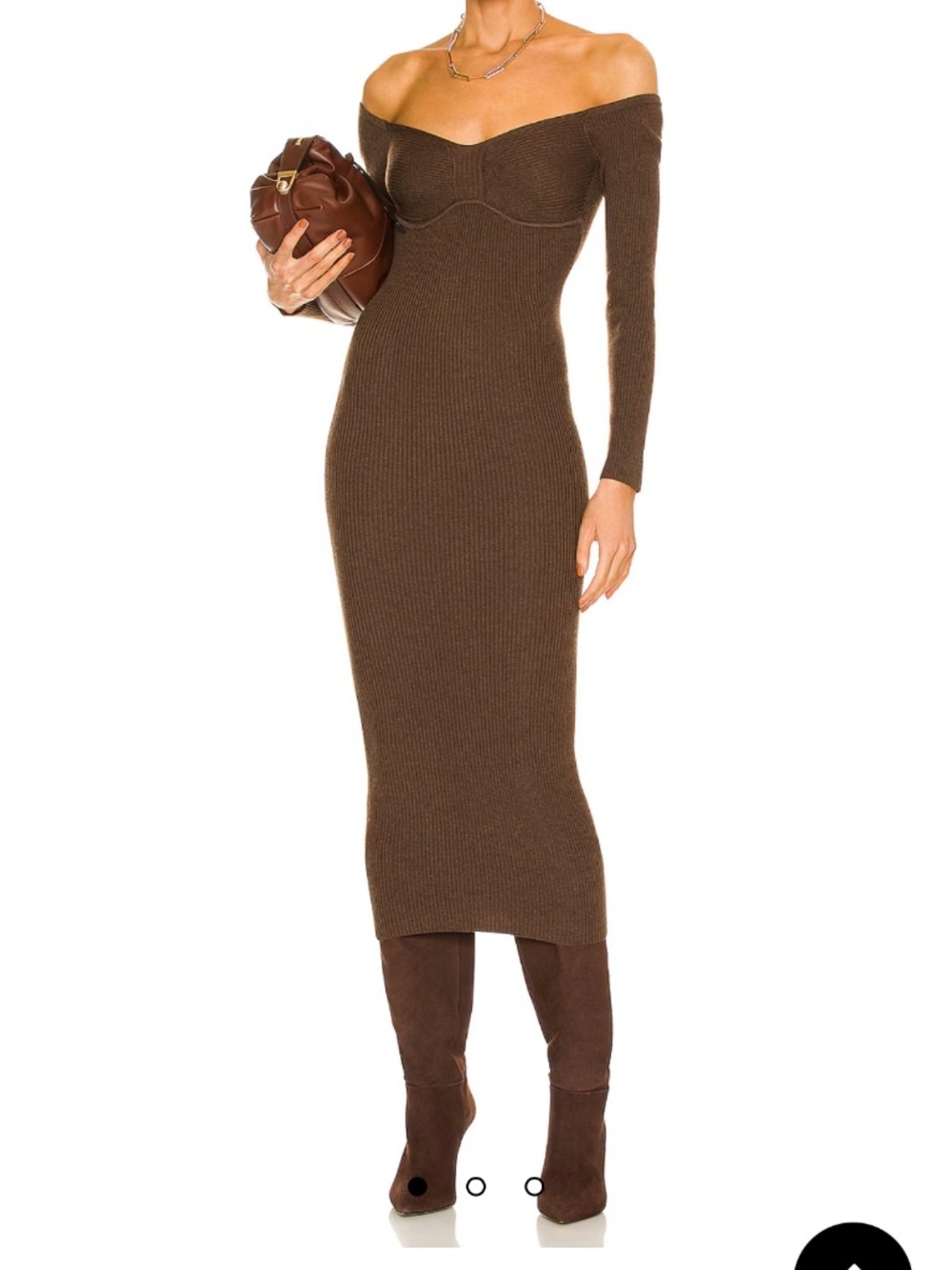 L'Academie Tucci Knit Bustier Dress